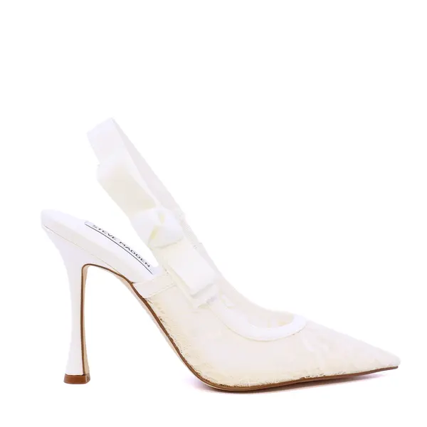 Pantofi stiletto slingback femei Steve Madden Brylie albi 1462dpbrylie-la