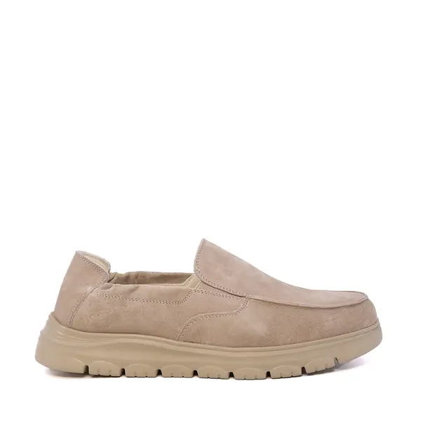 Pantofi tip mocasin bărbați Benvenuti bej din piele întoarsă 3851BM809VBE