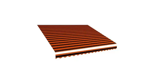 Panza de copertina, portocaliu si maro, 450 x 300 cm