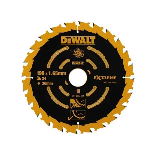 Panza, Dewalt, de ferastrau circular, EXTREME, 190x30,Z 24 DT10304