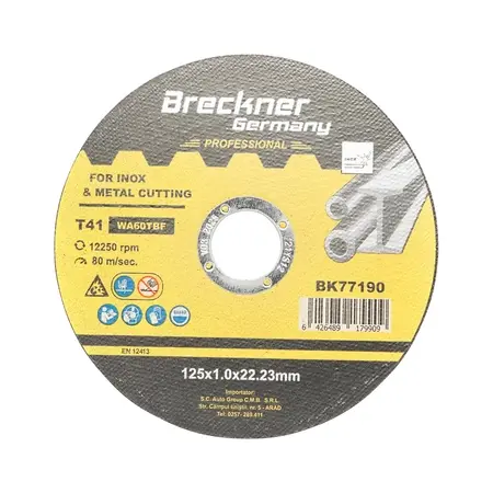 Panza disc flex pentru taiat si polizat inox T41 125x1.0x22mm