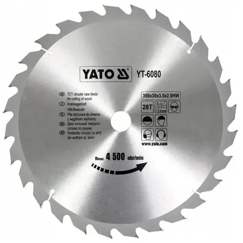 Panza fierastrau circular pt lemn350X28X30 Yato YT-6080
