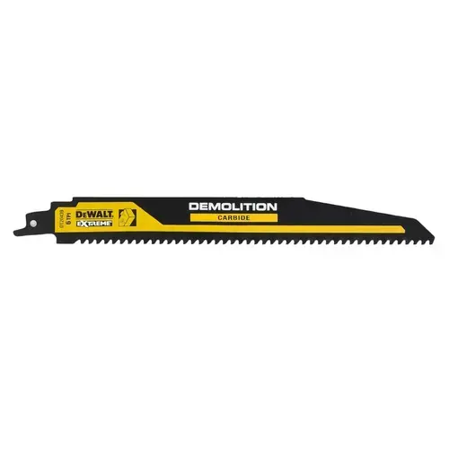 Panza fierastrau sabie Dewalt EXTREME DEMOLITION CARBIDE, pentru lemn, 230mm, 6 dinti/inch