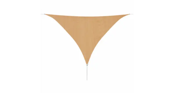 Panza parasolar din HDPE, triunghiulara 3,6 x 3,6 x 3,6 m, bej