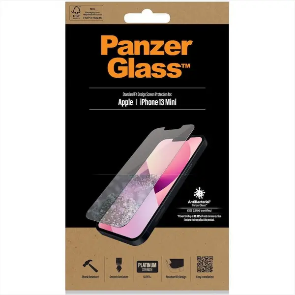 Panzerglass Folie de sticla PanzerGlass pentru Apple iPhone 13 Mini, Transparenta