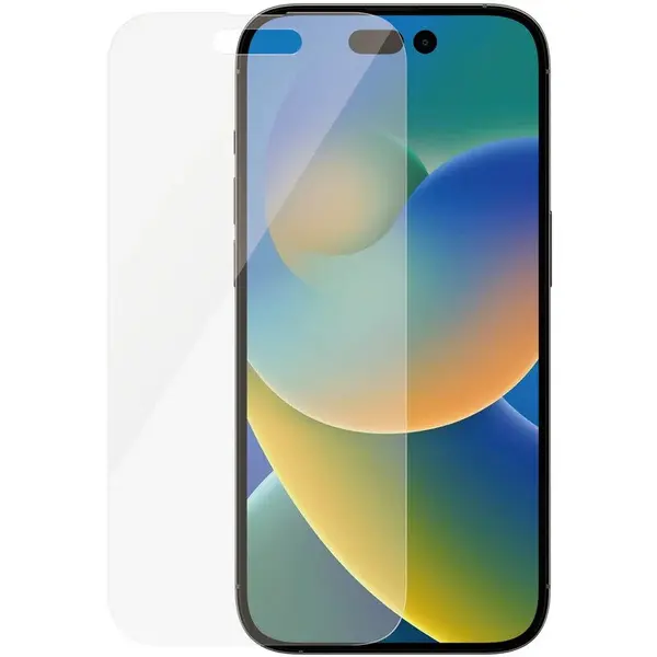 Panzerglass Folie protectie ecran Panzerglass Tempered Glass Classic FIT iPhone 14 Pro, Sticla securizata, Anti-bacteriana