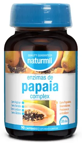 Papaya Plus, 90 comprimate, Naturmil