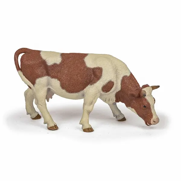 Papo - Figurina Vaca Simmental Pascand ,15 x 4.2 x 7.15cm