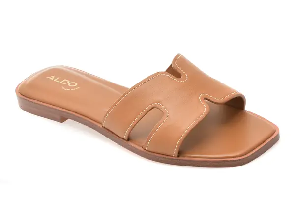 Papuci ALDO maro, ITSANDAL 210, din piele naturala