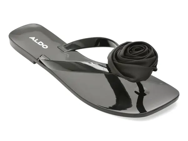 Papuci ALDO negri, EDELINNA 001, din pvc
