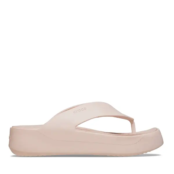 Papuci de plajă femei CROCS Getaway Platform Flip nude 3899DSL209410NU
