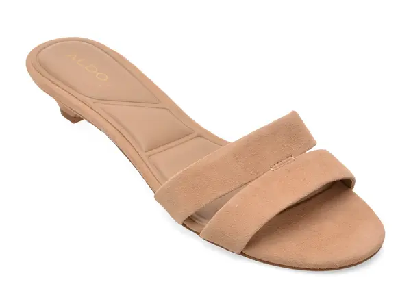 Papuci eleganti ALDO maro, ODSCARLETTA 210, din piele intoarsa
