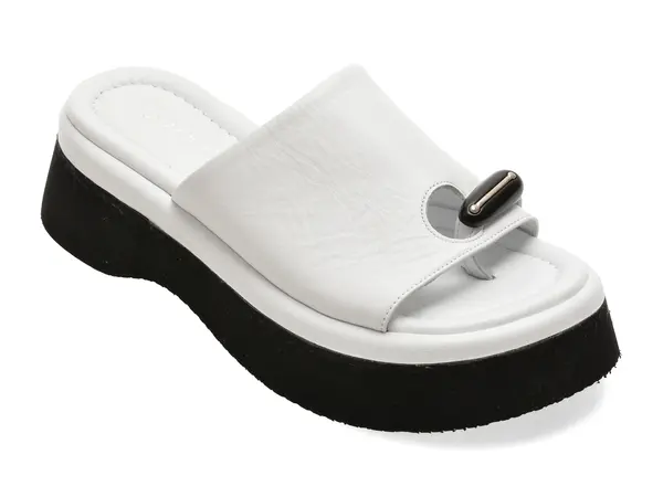 Papuci GRYXX albi, 4714750, din piele naturala