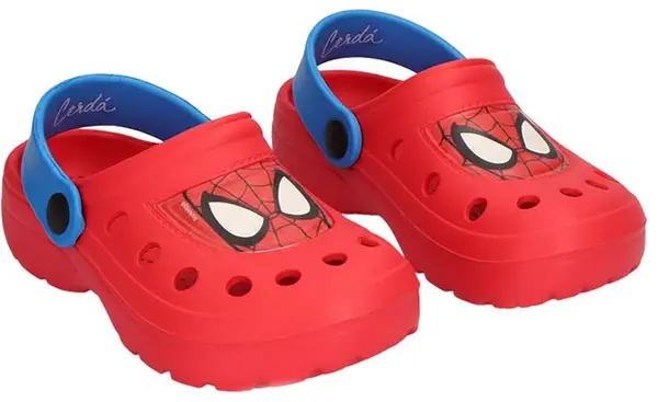 Papuci pentru copii Cerda - Spiderman Eyes, mărimea 30-31, roşu