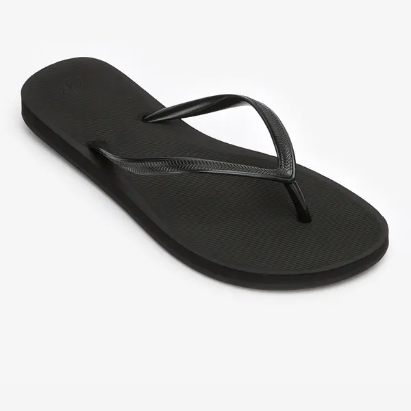 Papuci plajă 500 Negru Damă