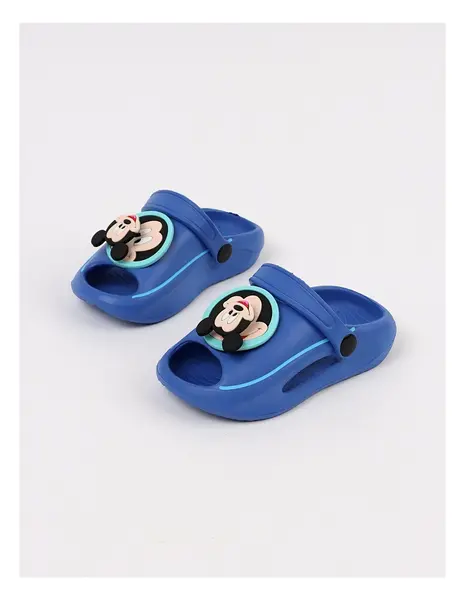 Papuci spuma Jibbtz rotativ Mickey, albastru