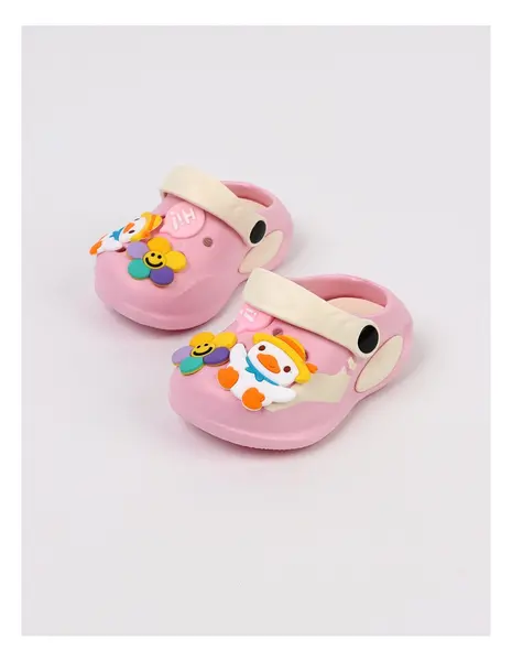 Papuci spuma usori Jibbtz Duck, roz