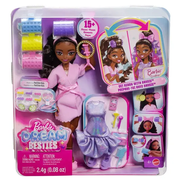 Papusa Barbie Brooklyn, Dream Besties, Get Ready with Me, JGG39