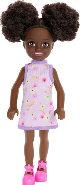 Păpuşă Barbie Chelsea - Într-o rochie mov cu flori