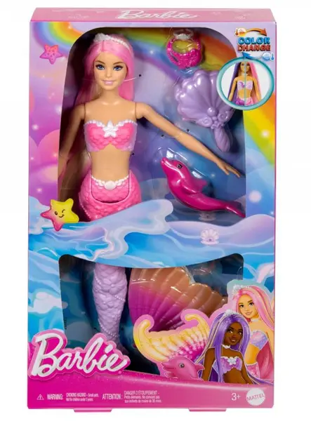 Papusa Barbie Colour Changing Feature Mermaid (HRP97)