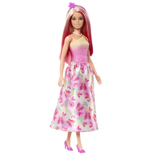 Papusa - Barbie cu parul blond si roz | Mattel