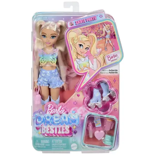 Papusa Barbie Dream Besties, 4 ani+, Malibu, Petrecere pe role