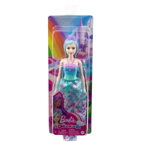 Papusa Barbie Dreamtopia - Printesa cu par albastru