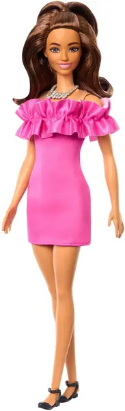 Păpușă Barbie Fashionistas 217 - Cu o rochie roz