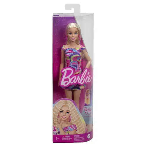 Papusa Barbie Fashionistas, Blonda, cu par ondulat
