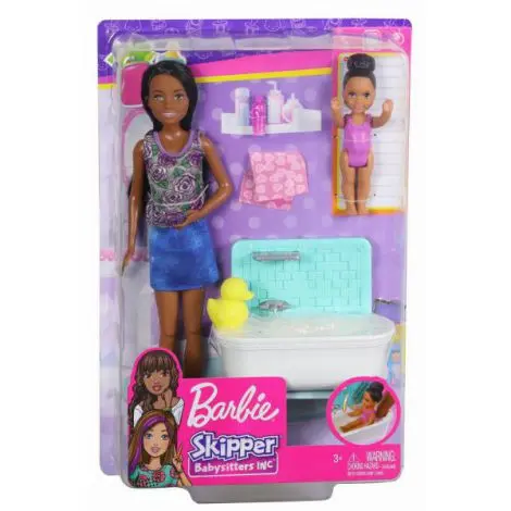 Papusa Barbie Mamica Bruneta Cu Bebelus