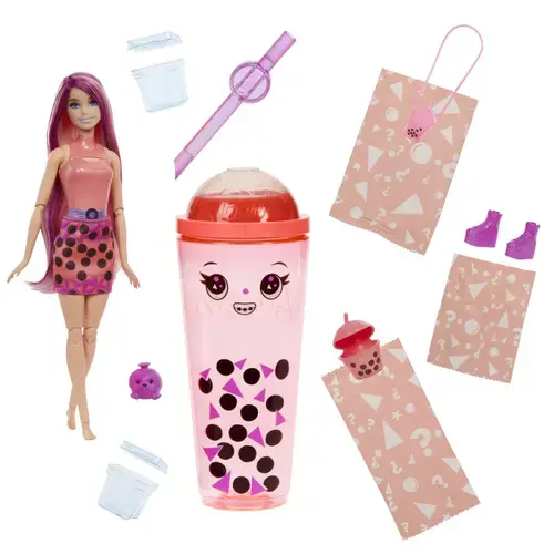 Papusa Barbie Pop Reveal - Bubble Tea, Mango Mochi