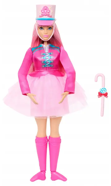 Păpușă Barbie – Spărgătorul de nuci, balerina Daisy, cu rochie roz și accesorii