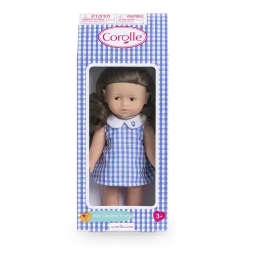Papusa Corolle Ltc Mini Corolline Romy rochita albastra, 20 cm