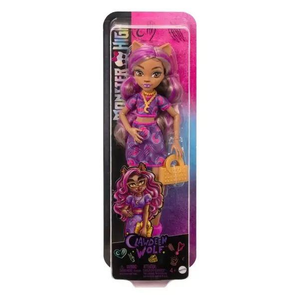 Papusa cu accesorii, Monster High, Clawdeen Wolf, HKY75