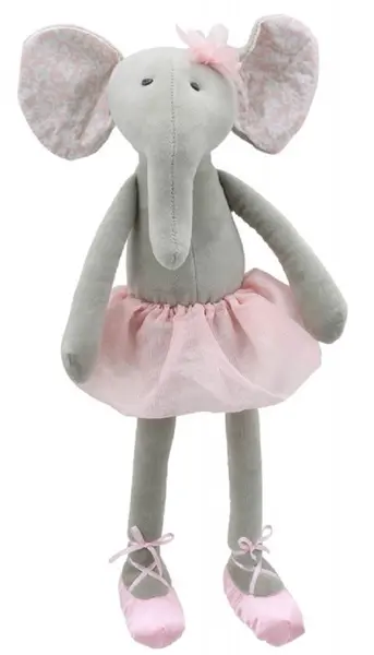 Păpușă de cârpă The Puppet Company - Elefantel, 37 cm