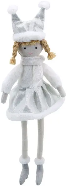 Păpușă de cârpă The Puppet Company - Fetita cu caciula, 32 cm