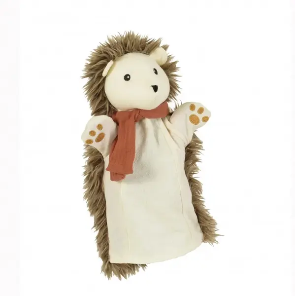 Papusa de mana marioneta arici din bumbac,25 cm