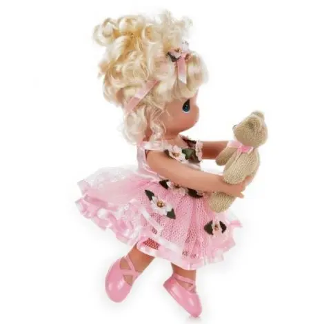 Papusa decor, Danseaza cu mine - blonda, 23 cm - Precious Moments