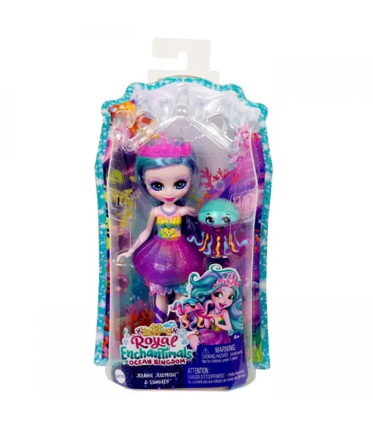 Papusa Enchantimals - Ocean Kingdom - Jelanie Jellyfish si Stingley | Enchantimals