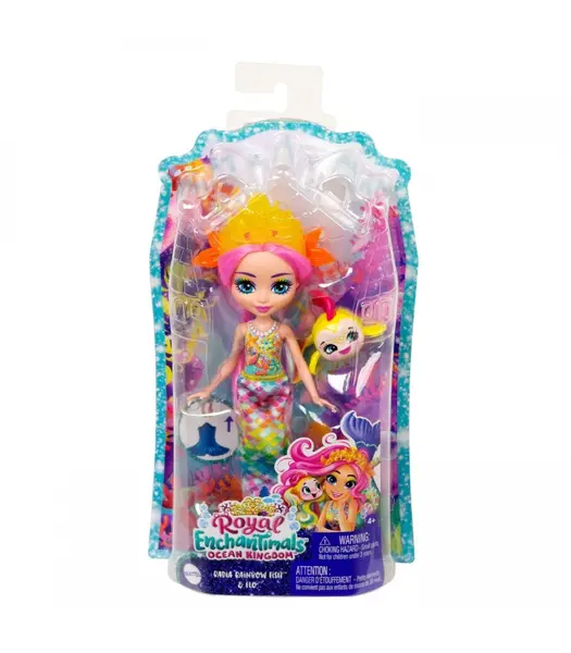 Papusa Enchantimals - Ocean Kingdom - Radia Rainbow Fish Si Flo | Enchantimals