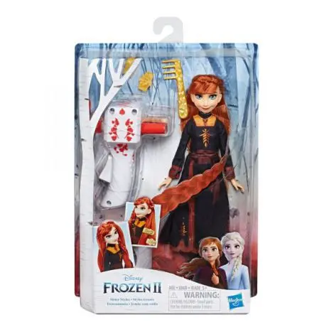 Papusa Frozen2 Anna Cu Par Lung Pentru Impletit