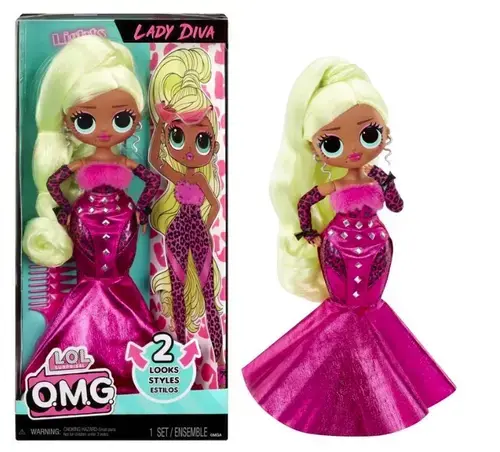 Papusa L.O.L. Surprise! Omg Lady Diva Fashionista cu accesorii