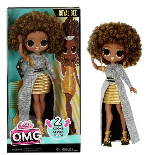 Papusa L.O.L. Surprise! Omg Royal Bee Fashionista cu accesorii