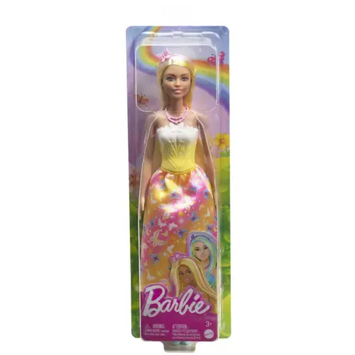 Papusa Mattel Barbie cu parul blond si galben