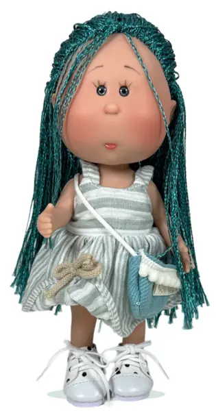 Papusa - Mia Blue Braid cu miros de vanilie, 23 cm | Nines D’Onil