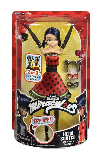 Papusa Miraculous Hero Switch Buburuza