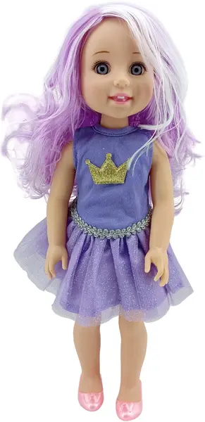 Păpuşă Moni Toys - Fairy Doll Sun, violet, 38 cm