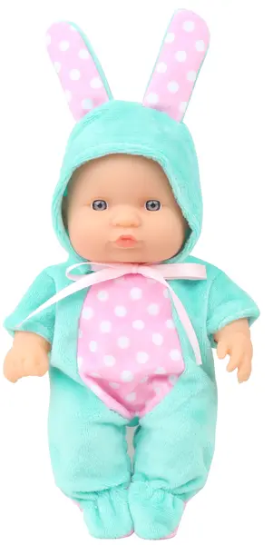 Păpuşă Moni Toys - Într-un costum de iepuraș mentă, 20 cm