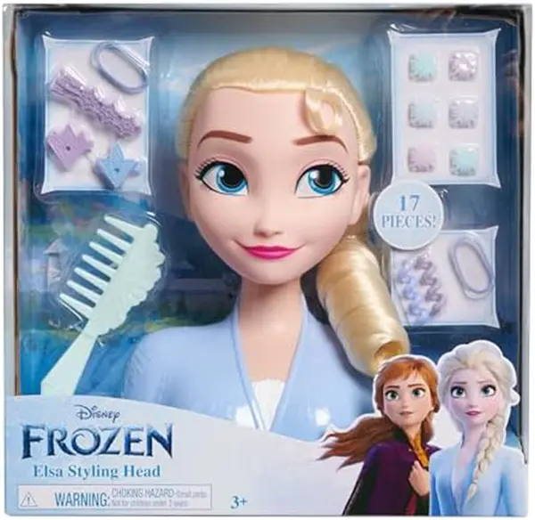 Papusa pentru copii Just Play Disney - Faceti coafura lui Elza