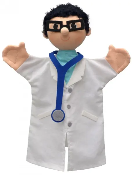 Papusa pentru teatru Moravska ustredna Brno - Doctor, 27 cm